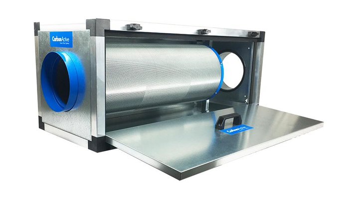 Inline Filter Box als kompakte Filtereinheit für Partikel und Gerüche