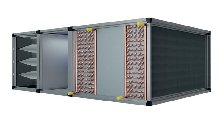 Air-Handling-Unit mit EC-Ventilatoren und Filterstufen